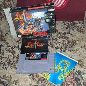 Tai Lufia & The Fortress of Doom SNES Game - Gray and Black